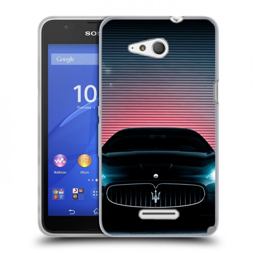 Дизайнерский пластиковый чехол для Sony Xperia E4g Maserati