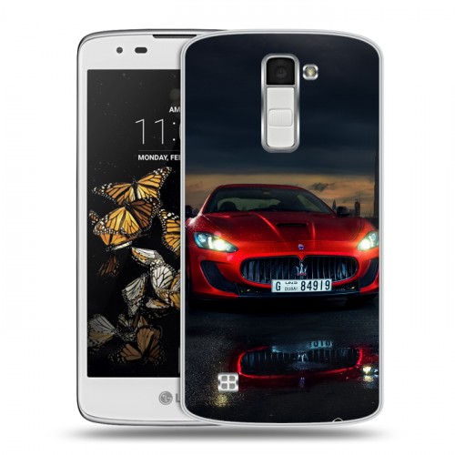 Дизайнерский пластиковый чехол для LG K8 Maserati