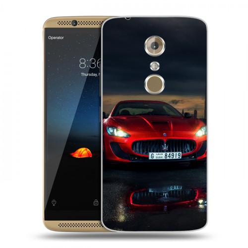 Дизайнерский пластиковый чехол для ZTE Axon 7 Maserati