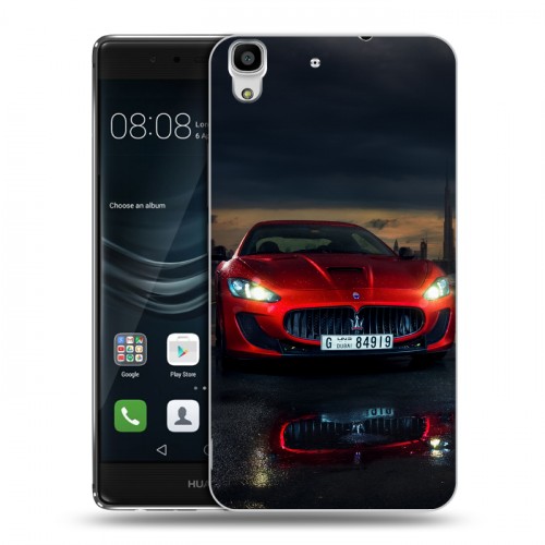 Дизайнерский пластиковый чехол для Huawei Y6II Maserati