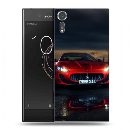 Дизайнерский пластиковый чехол для Sony Xperia XZs Maserati