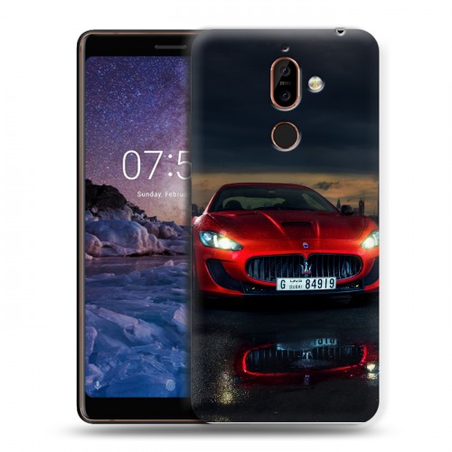 Дизайнерский пластиковый чехол для Nokia 7 Plus Maserati