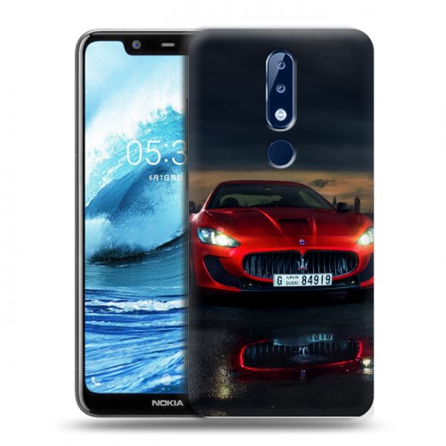 Дизайнерский пластиковый чехол для Nokia 5.1 Plus Maserati