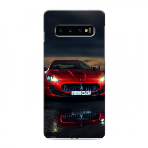 Дизайнерский силиконовый чехол для Samsung Galaxy S10 Maserati