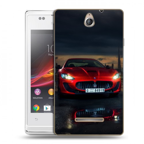 Дизайнерский пластиковый чехол для Sony Xperia E Maserati