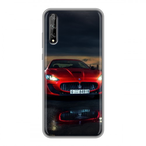 Дизайнерский силиконовый чехол для Huawei Y8p Maserati