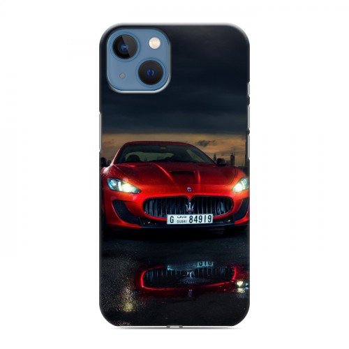 Дизайнерский силиконовый чехол для Iphone 13 Maserati