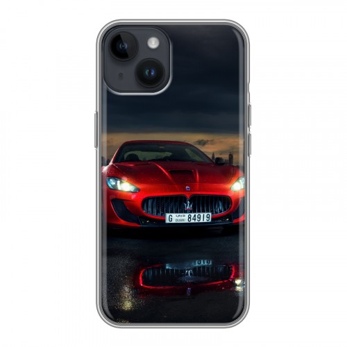 Дизайнерский пластиковый чехол для Iphone 14 Maserati