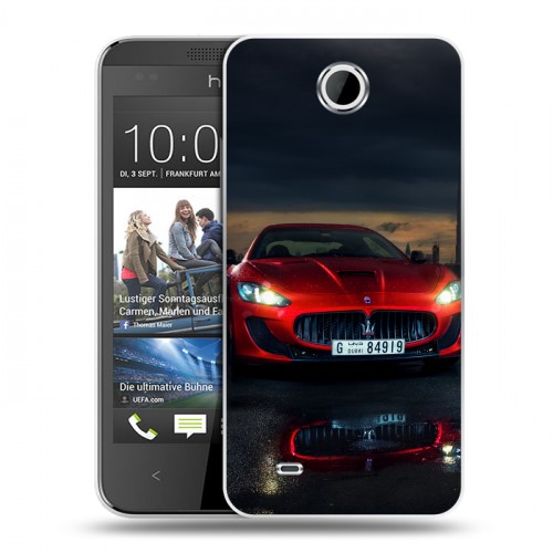 Дизайнерский пластиковый чехол для HTC Desire 300 Maserati