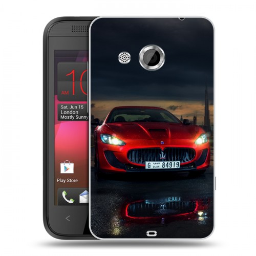 Дизайнерский пластиковый чехол для HTC Desire 200 Maserati