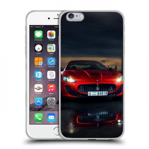 Дизайнерский силиконовый чехол для Iphone 6 Plus/6s Plus Maserati