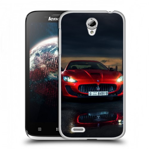 Дизайнерский пластиковый чехол для Lenovo A859 Ideaphone Maserati