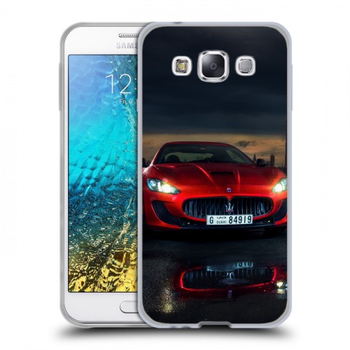 Дизайнерский пластиковый чехол для Samsung Galaxy E5 Maserati