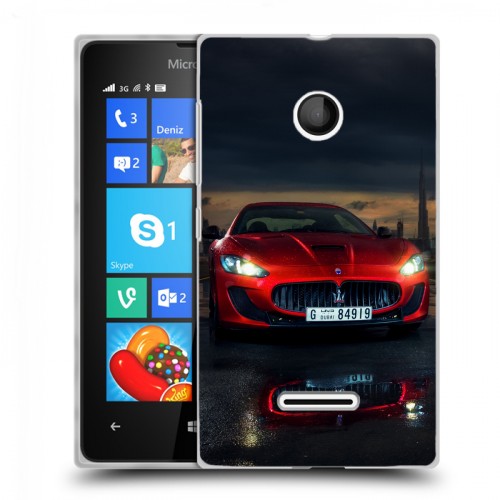 Дизайнерский пластиковый чехол для Microsoft Lumia 435 Maserati