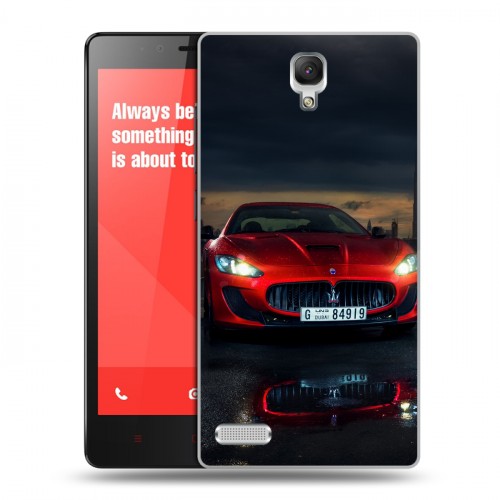 Дизайнерский силиконовый чехол для Xiaomi RedMi Note Maserati