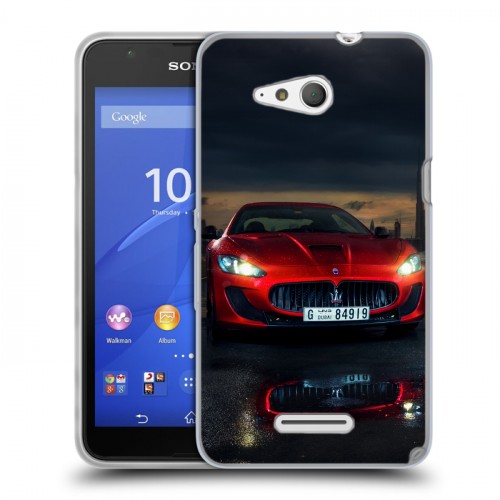 Дизайнерский пластиковый чехол для Sony Xperia E4g Maserati