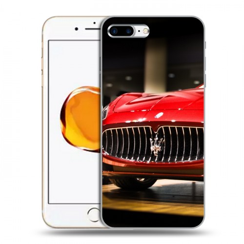 Дизайнерский пластиковый чехол для Iphone 7 Plus / 8 Plus Maserati