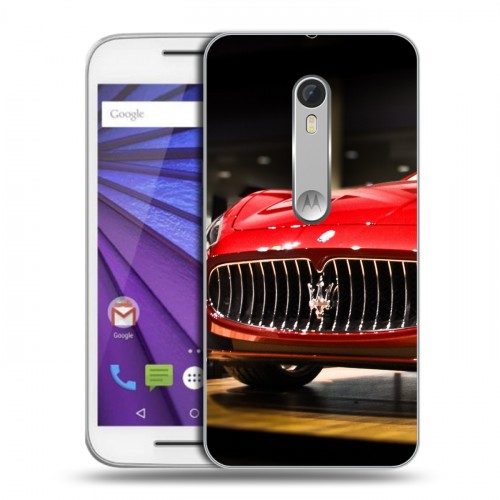 Дизайнерский пластиковый чехол для Lenovo Moto G Maserati