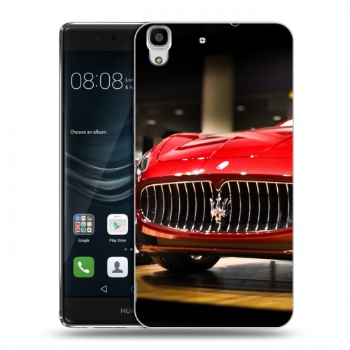 Дизайнерский пластиковый чехол для Huawei Y6II Maserati