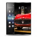 Дизайнерский пластиковый чехол для Sony Xperia acro S Maserati