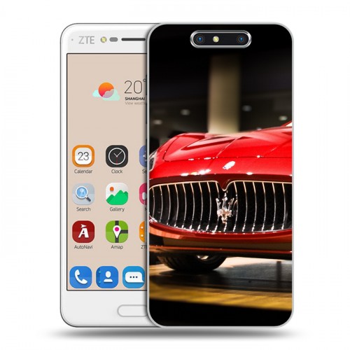 Дизайнерский пластиковый чехол для ZTE Blade V8 Maserati