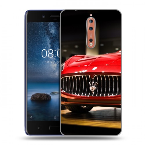 Дизайнерский пластиковый чехол для Nokia 8 Maserati