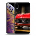 Дизайнерский силиконовый чехол для Iphone Xs Max Maserati