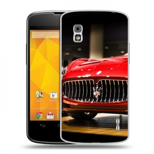 Дизайнерский пластиковый чехол для LG Google Nexus 4 Maserati