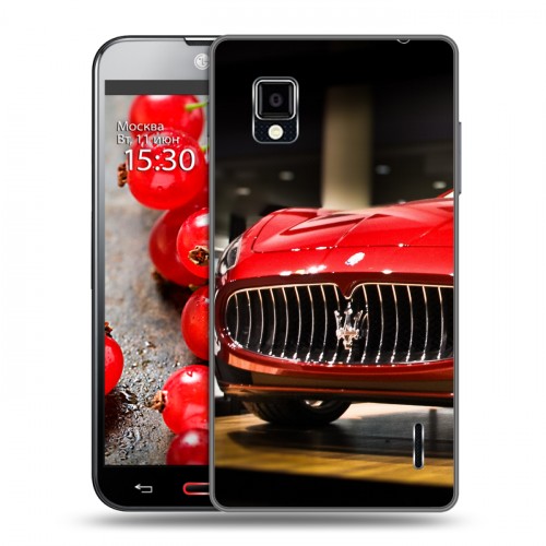 Дизайнерский пластиковый чехол для LG Optimus G Maserati