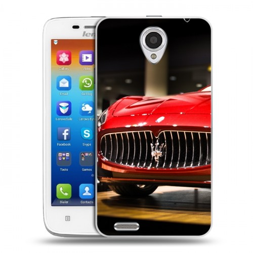 Дизайнерский пластиковый чехол для Lenovo S650 Ideaphone Maserati