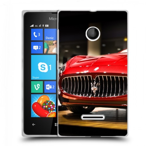 Дизайнерский пластиковый чехол для Microsoft Lumia 435 Maserati