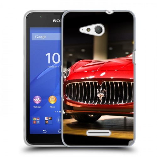 Дизайнерский пластиковый чехол для Sony Xperia E4g Maserati