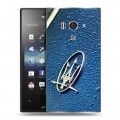 Дизайнерский пластиковый чехол для Sony Xperia acro S Maserati