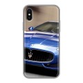 Дизайнерский силиконовый чехол для Iphone x10 Maserati