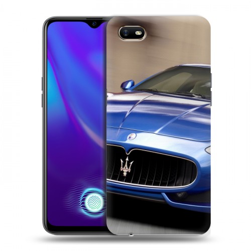 Дизайнерский силиконовый с усиленными углами чехол для OPPO A1k Maserati