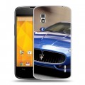 Дизайнерский пластиковый чехол для LG Google Nexus 4 Maserati