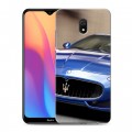 Дизайнерский силиконовый с усиленными углами чехол для Xiaomi RedMi 8A Maserati