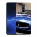 Дизайнерский силиконовый с усиленными углами чехол для Realme X2 Pro Maserati