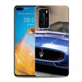 Дизайнерский силиконовый с усиленными углами чехол для Huawei P40 Maserati