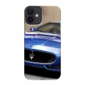 Дизайнерский силиконовый с усиленными углами чехол для Iphone 12 Mini Maserati