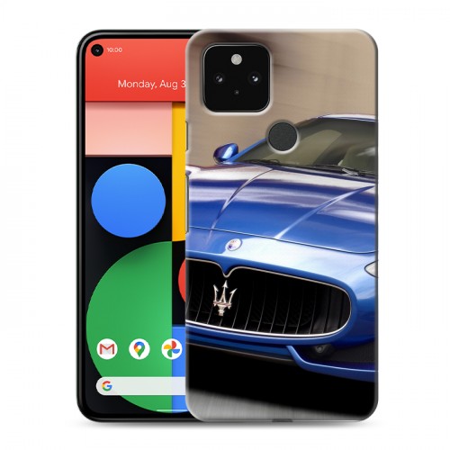 Дизайнерский пластиковый чехол для Google Pixel 5 Maserati