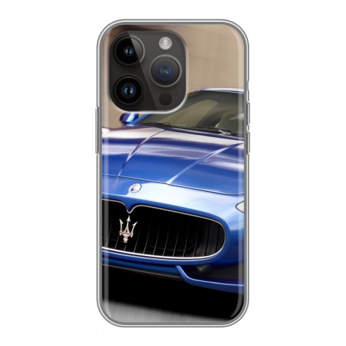 Дизайнерский силиконовый чехол для Iphone 14 Pro Maserati