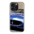 Дизайнерский силиконовый чехол для Iphone 15 Pro Maserati