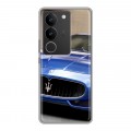 Дизайнерский силиконовый с усиленными углами чехол для Vivo V29 Maserati