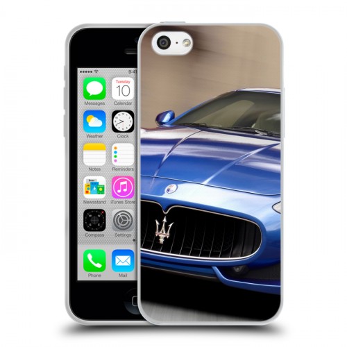 Дизайнерский пластиковый чехол для Iphone 5c Maserati