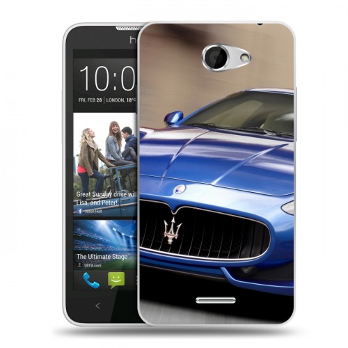 Дизайнерский пластиковый чехол для HTC Desire 516 Maserati