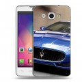 Дизайнерский пластиковый чехол для LG L60 Maserati