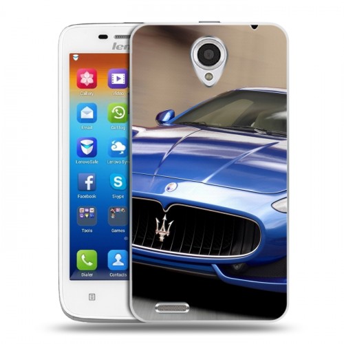 Дизайнерский пластиковый чехол для Lenovo S650 Ideaphone Maserati