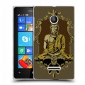 Дизайнерский пластиковый чехол для Microsoft Lumia 435 Священный Будда