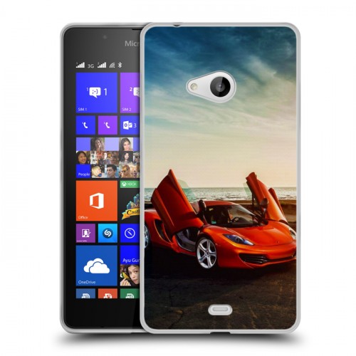 Дизайнерский пластиковый чехол для Microsoft Lumia 540 McLaren